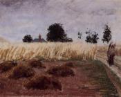 卡米耶 毕沙罗 : Peasant Woman on a Country Road